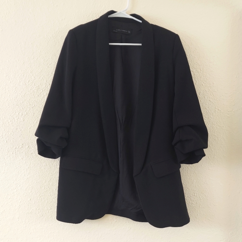 Zara open front blazer